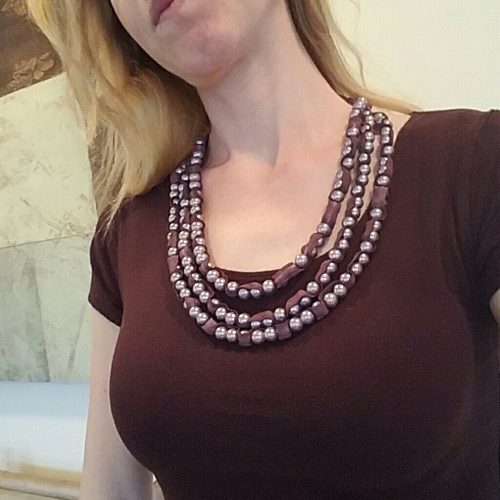Dusty purple necklace